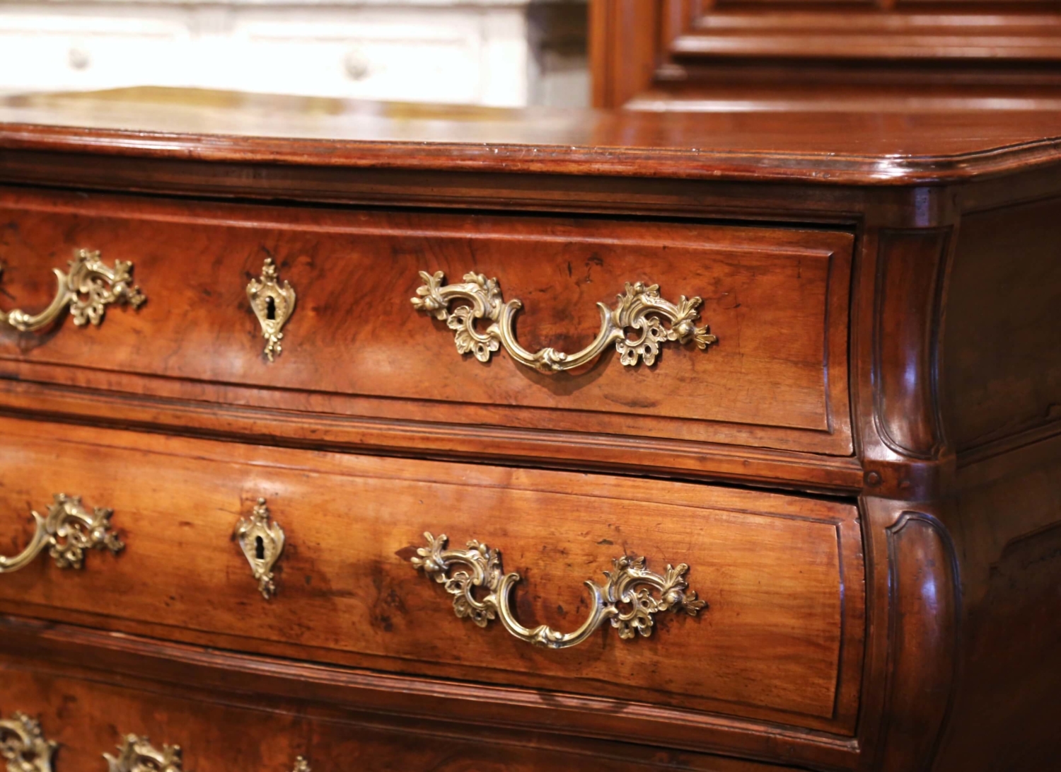 Antique French Louis XVI Marble Top Mahogany Chest – The Collective Dallas